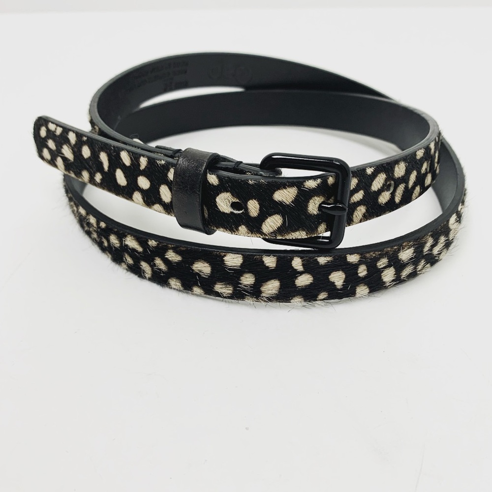GAP Calf Hair Polka Dot Belt